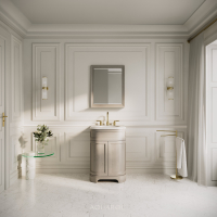 Hardwick Vanity Unit & Stone Basin 600mm Sabbia Grigio