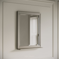 Hardwick Mirror & Integrated Shelf 600mm Sabbia Grigio Oak