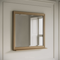 Hardwick Mirror & Integrated Shelf 800mm Natural Oak