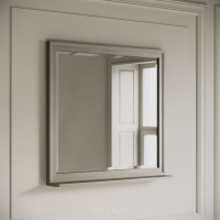 Hardwick Mirror & Integrated Shelf 800mm Sabbia Grigio Oak