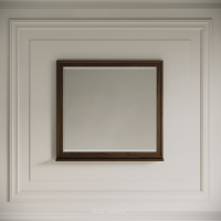 Hardwick Mirror & Integrated Shelf 800mm Walnut