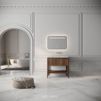 Kensington Vanity Unit & Stone Basin 800mm Walnut