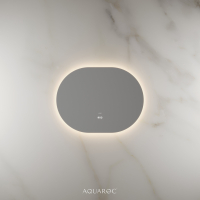 Lumiere Backlit & Demister Oval Mirror 800mm Frameless