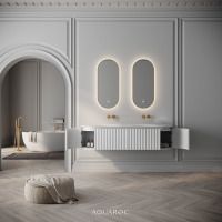 Belgravia Double Vanity Unit & Stone Basin 1600mm Matte White