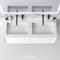 Puro Double Vanity Unit & Stone Basin 1200mm