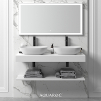 Wall Hung Stone Slimline Towel Shelf 1200mm