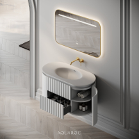 Belgravia II Vanity Unit & Stone Basin 1000mm Matte White