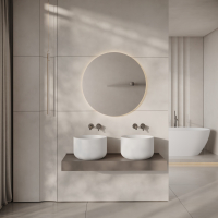 Serene Round Countertop Stone Basin 400mm