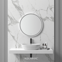 Allure Backlit & Demister Stone Mirror 700mm