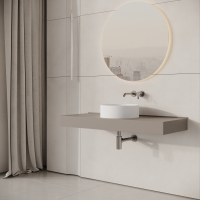 Oasis Round Countertop Stone Basin 380mm