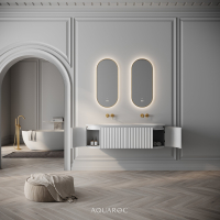 Belgravia Double Vanity Unit & Stone Basin 1400mm Matte White