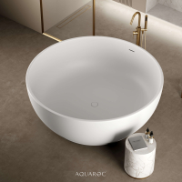 Olympia Freestanding Round Stone Bath 1500mm