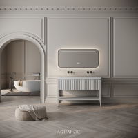 Kensington Double Vanity Unit & Stone Basin 1200mm Warm Grey