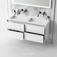 Puro Double Vanity Unit & Stone Basin 1200mm