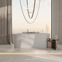 Pandora Back To Wall Freestanding Stone Bath 1650mm