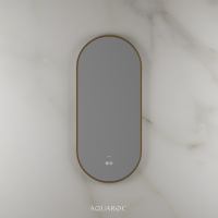 Lumiere Backlit & Demister Mirror 400mm Brushed Gold