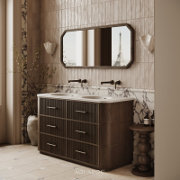 Savoy Double Vanity Unit 1400mm Espresso Oak