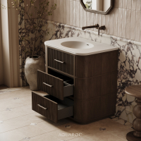 Savoy Vanity Unit 800mm Espresso Oak