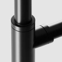 Niche Matte Black Round Bottle Trap