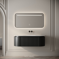 Belgravia Vanity Unit & Stone Basin 1200mm Matte Black