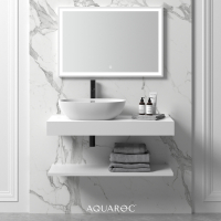 Wall Hung Stone Slimline Towel Shelf 1000mm