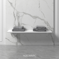 Wall Hung Stone Slimline Towel Shelf 1200mm
