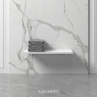 Wall Hung Stone Slimline Towel Shelf 800mm