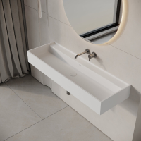 Neo Wall Hung Stone Basin 1200mm