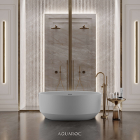 Bellagio Freestanding Round Stone Bath 1350mm