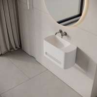 Hydro Wall Hung Stone Basin 550mm Towel Hole