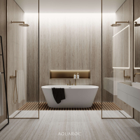 Invictus Back To Wall Freestanding Stone Bath 1700mm