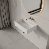 Neo Wall Hung Stone Basin 600mm