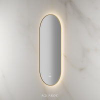 Lumiere Backlit & Demister Mirror 400mm Brushed Gold