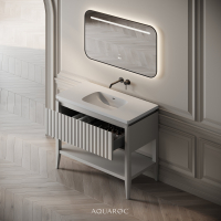Kensington Vanity Unit & Stone Basin 1000mm Warm Grey
