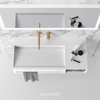 Quadra Wall Hung Stone Basin 1000mm