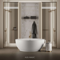 Olympia Freestanding Round Stone Bath 1500mm